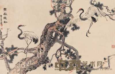 徐悲鸿 1926年作 嵩岳遐岭 立轴 88×136cm